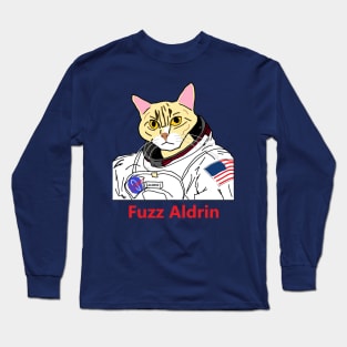 Famous Cats - Fuzz Aldrin Long Sleeve T-Shirt